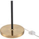 Boudreaux 64 inch 60 watt Aged Brass Floor Lamp Portable Light