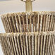 Chapman & Myers Antigua 29.25 inch 15 watt Natural Abaca and Antique-Burnished Brass Layered Table Lamp Portable Light