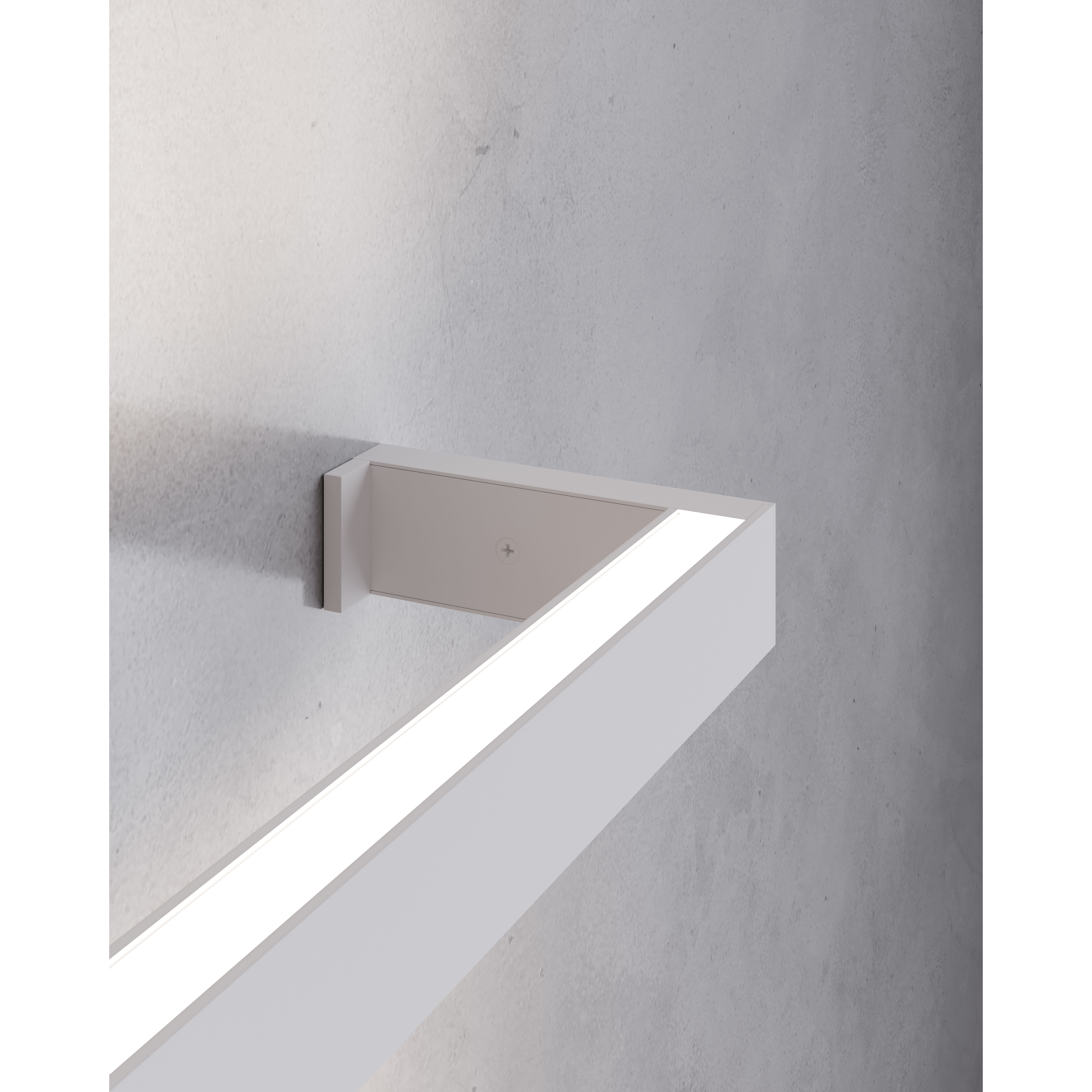 Thin-Line LED 96 inch Satin White Wall Bar Wall Light in 8ft., 3000K