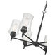 Clarvyn 6 Light 25.5 inch Matte Black Chandelier Ceiling Light