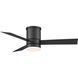 Axis 44 inch Matte Black Flush Mount Ceiling Fan in 3500K