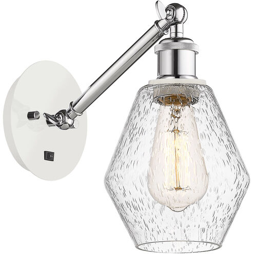 Ballston Cindyrella 1 Light 6 inch White and Polished Chrome Sconce Wall Light