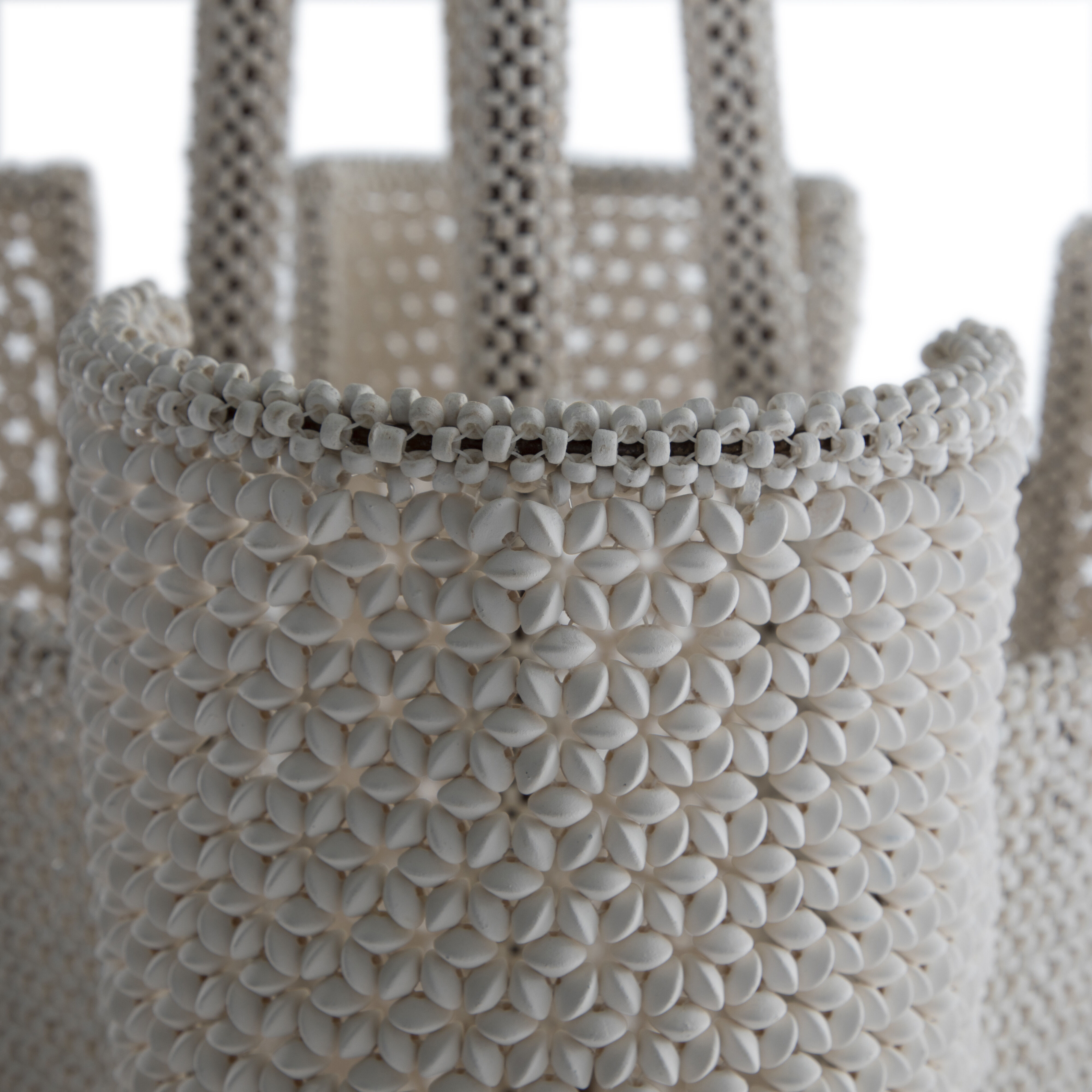 Teagan 4 Light 18.5 inch Winter White and Sun Bleached Natural Pendant Ceiling Light