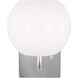Rory 1 Light 6.88 inch Brushed Steel Wall Bath Fixture Wall Light