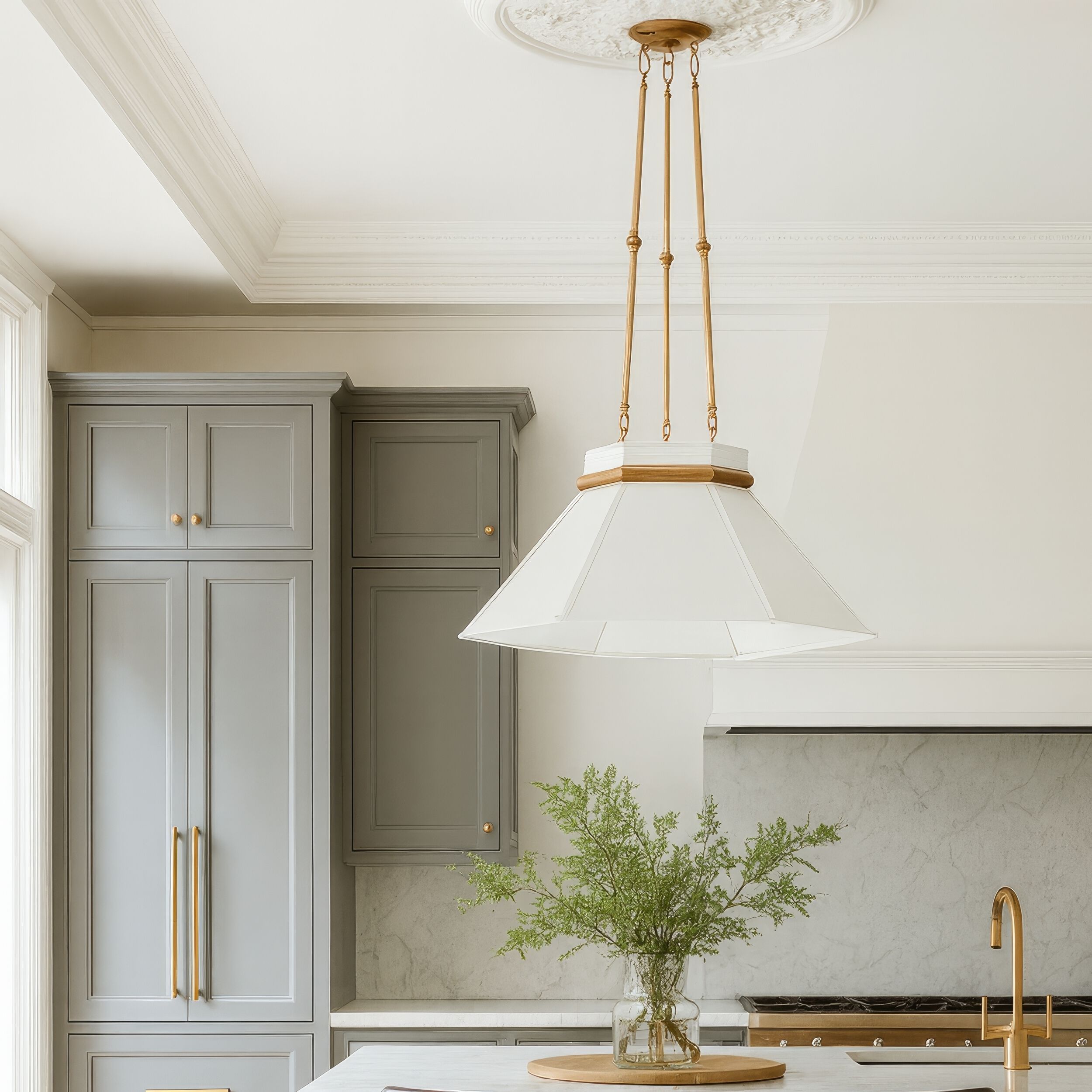 Mood Swings 1 Light 32 inch Heritage White and Heritage Bronze Pendant Ceiling Light