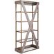 Jordrock Gold with Graywash and Clear Bookcase