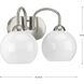 Carisa 2 Light 15 inch Brushed Nickel Bath Vanity Wall Light