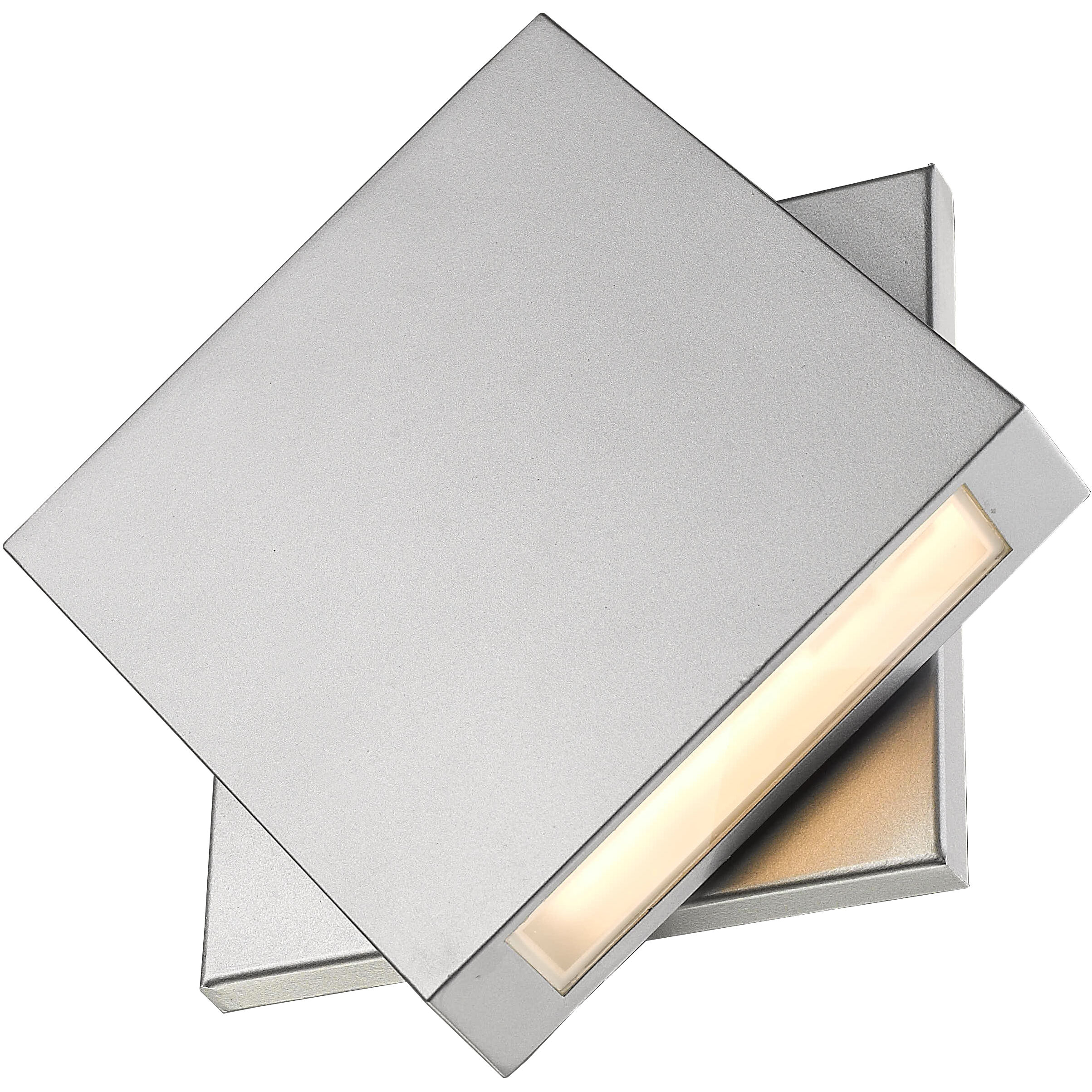 Quadrate LED 11.25 inch Silver Outdoor Wall Light