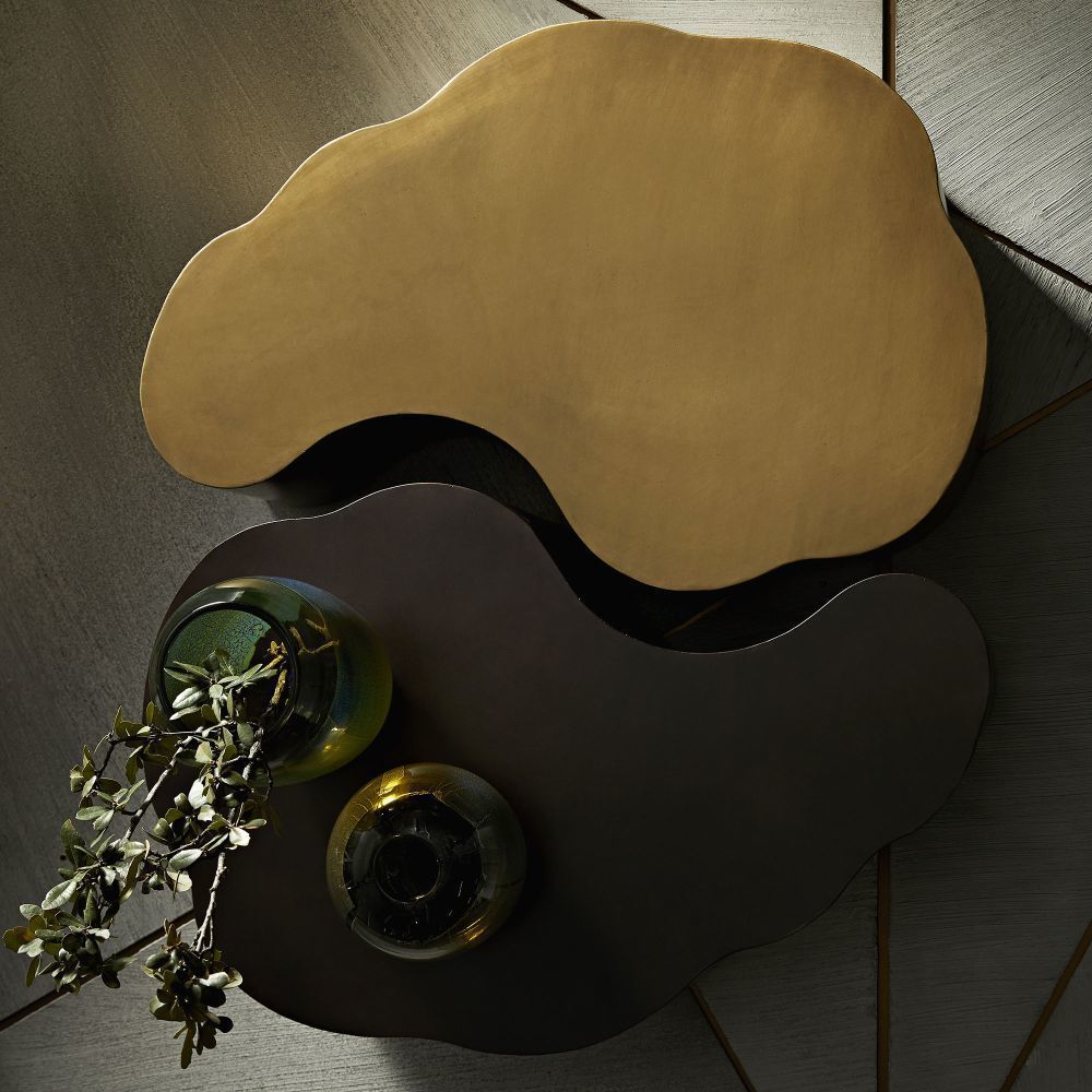 Meadow 36 X 14 inch Antique Brass Coffee Table