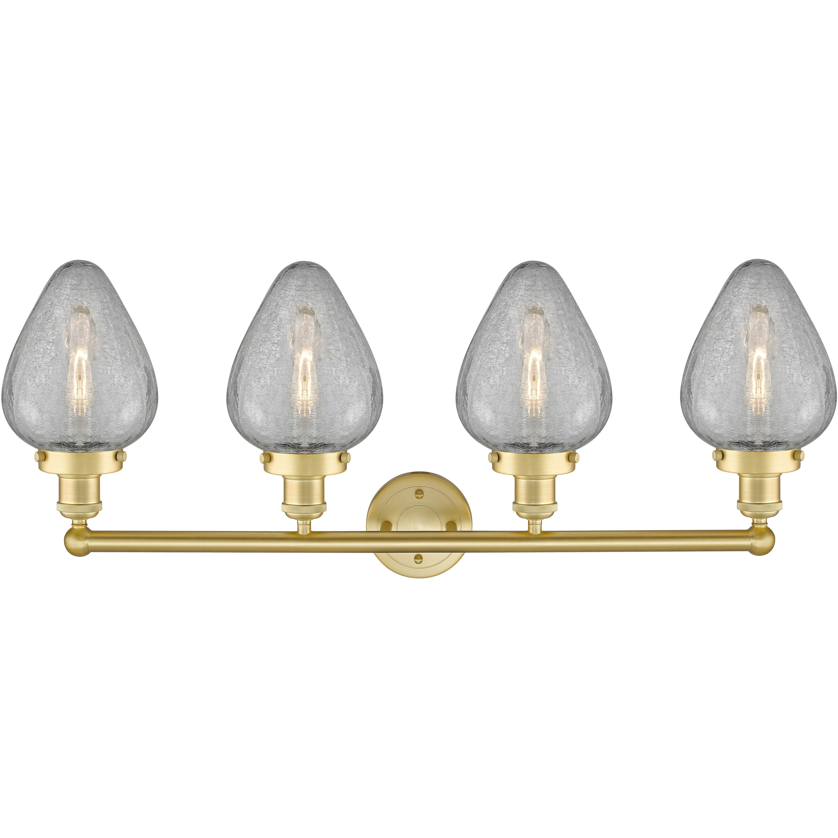 Geneseo 4 Light 33 inch Satin Gold Bath Vanity Light Wall Light