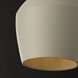 Della 1 Light 13 inch Terracotta Ivory Pendant Ceiling Light