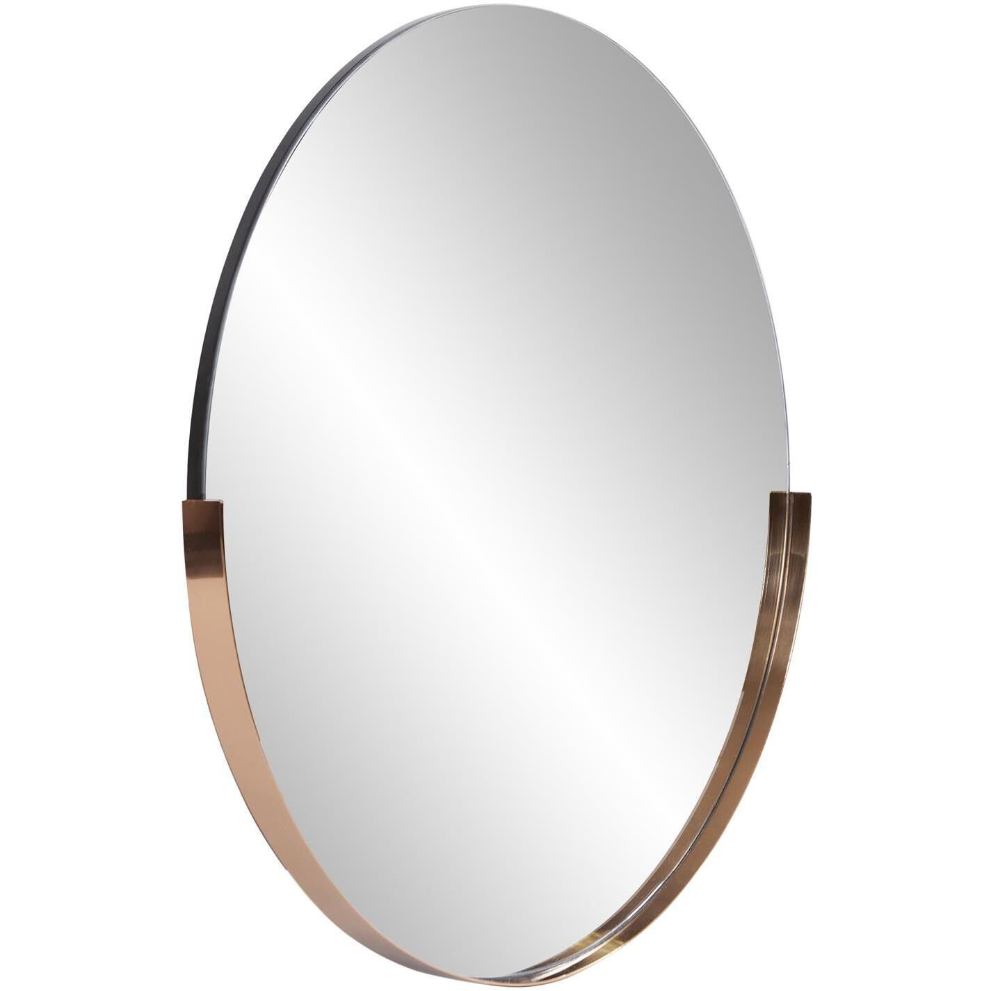 Dante 30 X 30 inch Polished Rose Gold Wall Mirror
