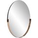 Dante 30 X 30 inch Polished Rose Gold Wall Mirror