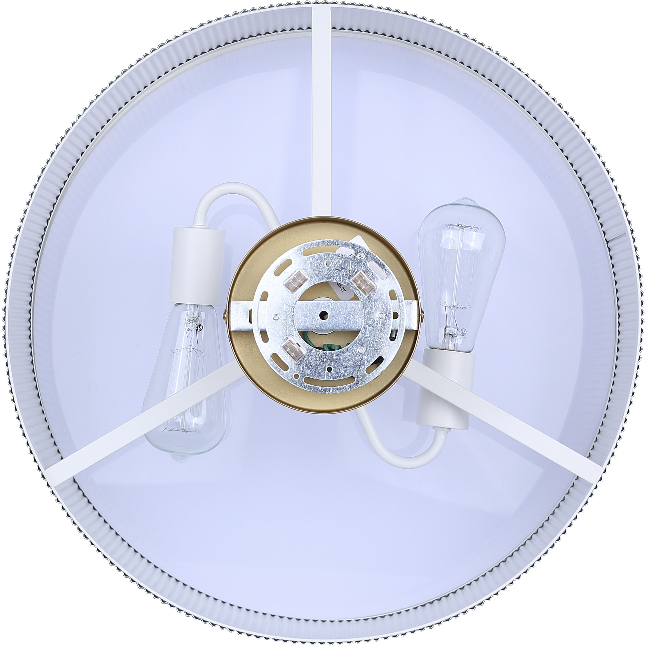 Scarlett 18 inch Gold Semi-Flush Mount Ceiling Light