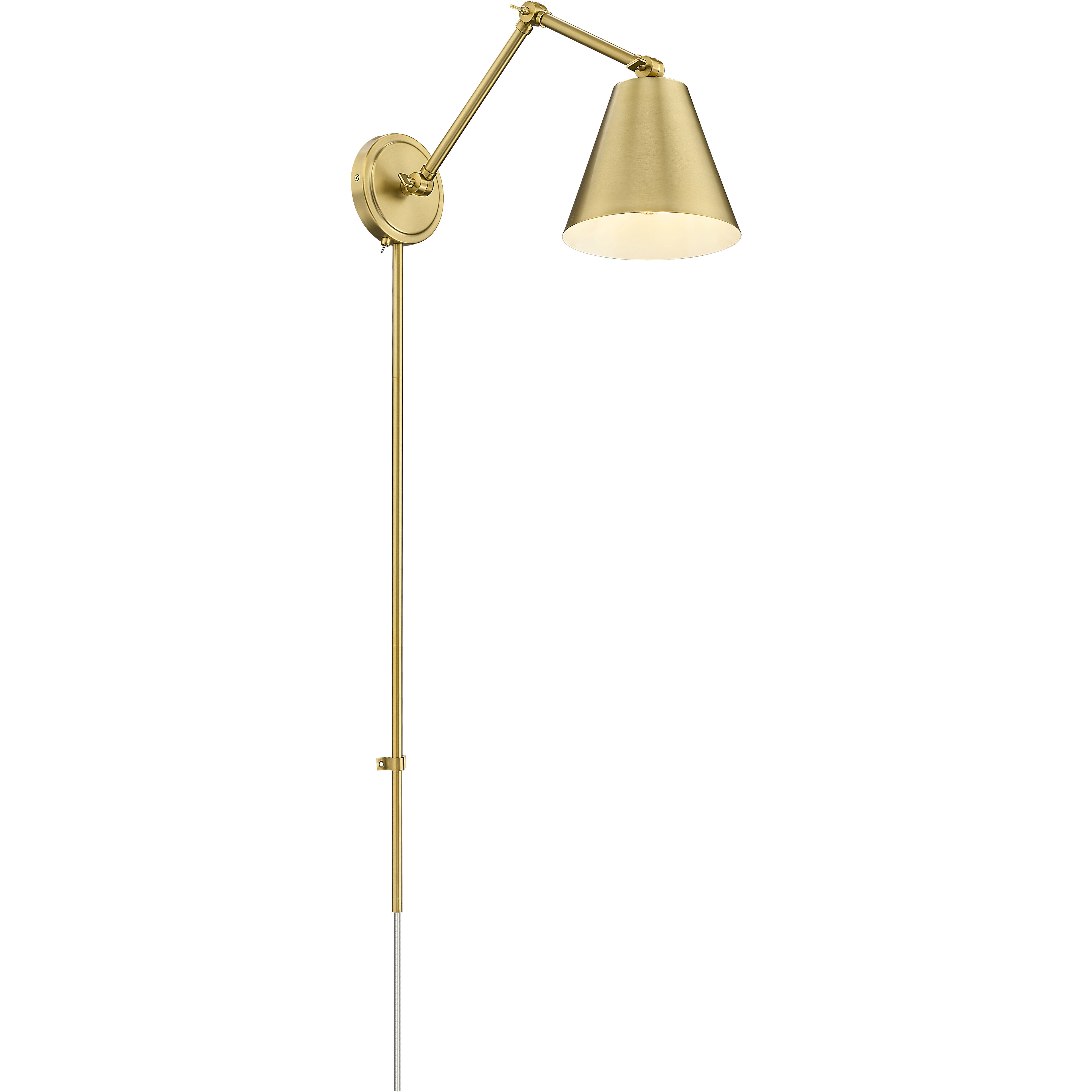Regent 1 Light 7.5 inch Modern Gold Wall Sconce Wall Light