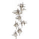 Tura 9 Light 29.6 inch White Pendant Ceiling Light