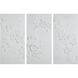 Beaudelaire Matte White Wall Decor, Set of 3