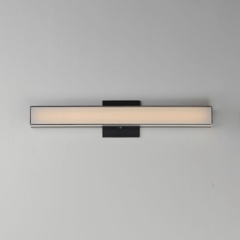 Edge LED 24 inch Black Bath Vanity Light Wall Light