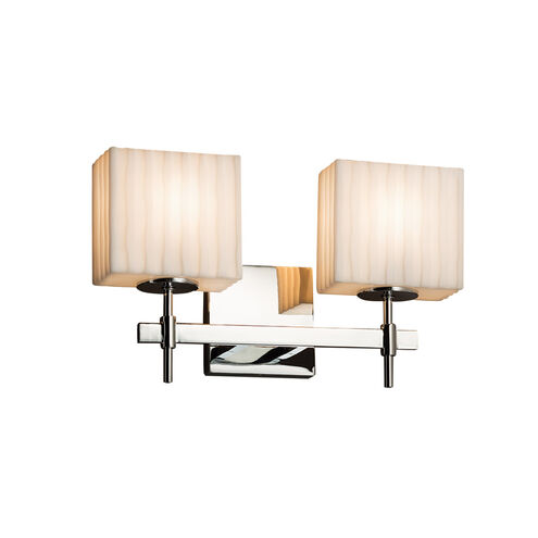 Porcelina LED 14.5 inch Matte Black Vanity Light Wall Light in 1400 Lm LED, Waves