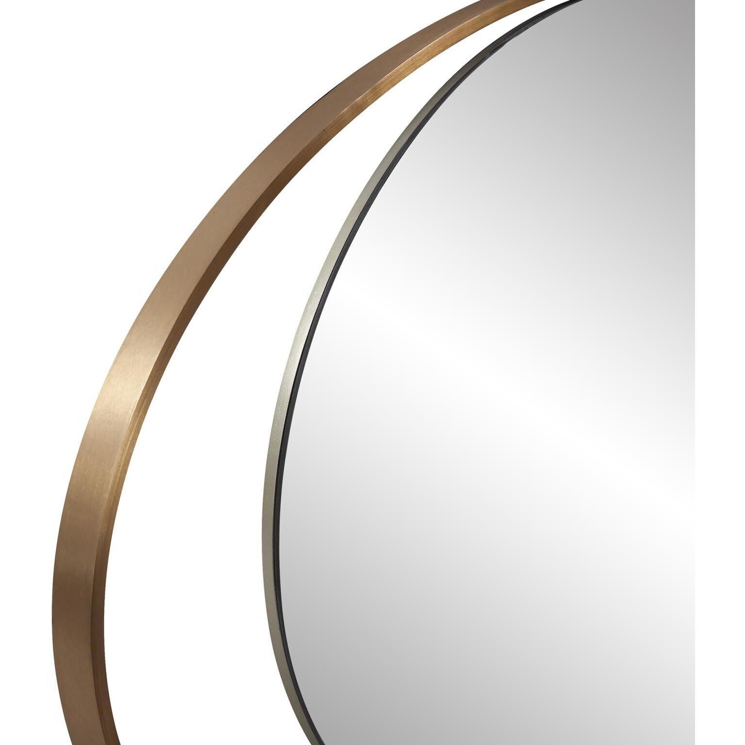 Nouvel 60 X 30 inch Antique Brass Mirror