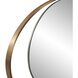 Nouvel 60 X 30 inch Antique Brass Mirror