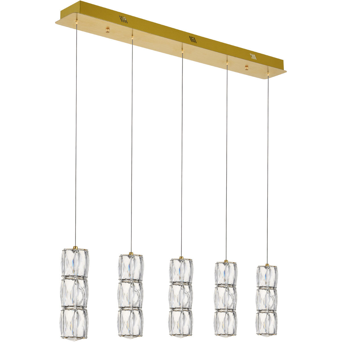 Polaris LED 36 inch Gold Pendant Ceiling Light