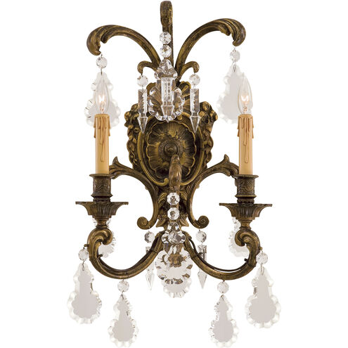 Jonathan 2 Light 12.75 inch Oxide Brass Wall Sconce Wall Light