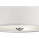 Shailene 3 Light 14 inch Brushed Nickel Semi Flush Light Ceiling Light