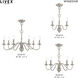 Windsor 5 Light 24 inch Brushed Nickel Chandelier Ceiling Light