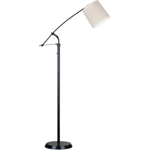 Reeler 10 inch 100.00 watt Oil Rubbed Bronze Floor Lamp Portable Light in Tan, Adjustable