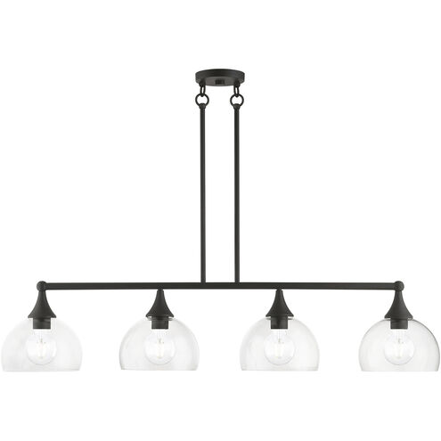 Glendon 4 Light 8.25 inch Bronze Large Linear Chandelier Ceiling Light