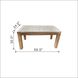Anita 24 inch Brown and Clear Dining Table