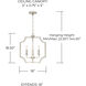 Courtney 4 Light 16 inch Brushed Nickel Foyer Ceiling Light