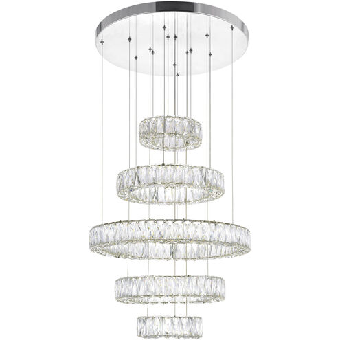 Madeline LED 24 inch Chrome Down Chandelier Ceiling Light
