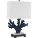 Cape Sable 26 inch 150.00 watt Navy with Clear Table Lamp Portable Light in Incandescent, 3-Way
