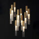 Reeds LED 22.5 inch Gold Multi-Light Pendant Ceiling Light