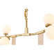 Canada 6 Light 4 inch Gold Chandelier Ceiling Light