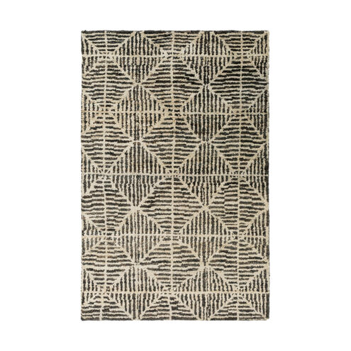 Bjorn 96 X 60 inch Black/Khaki/Dark Brown Rugs, Jute