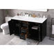 Hayes 60 X 22 X 35 inch Black Vanity Sink Set