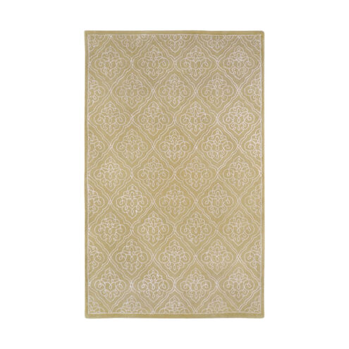 Modern Classics 63 X 39 inch Green and Neutral Area Rug, Wool