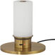 Galavant 12 inch 3 watt Polished Antique Brass Cordless Table Lamp Portable Light