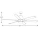 Arlo 60 inch Architectural Bronze Indoor/Outdoor Ceiling Fan, Progress LED