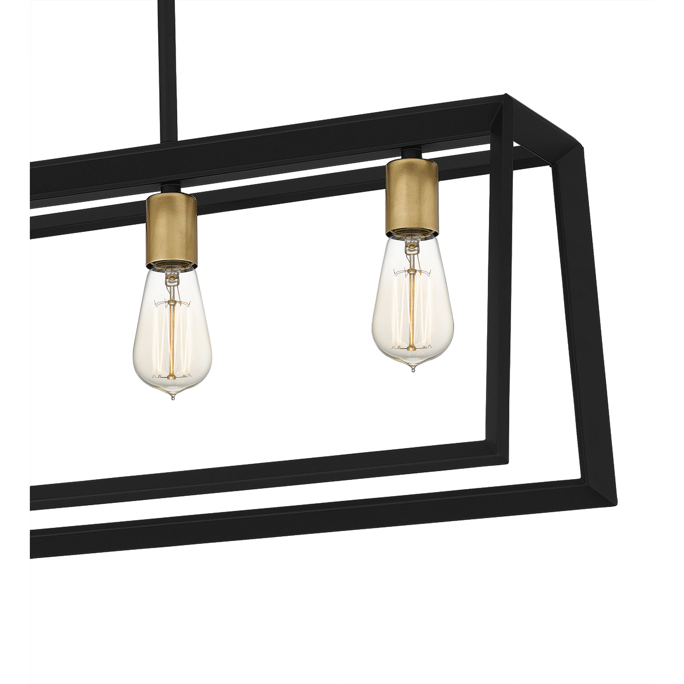 Tilly 5 Light 38 inch Matte Black Island Light Ceiling Light