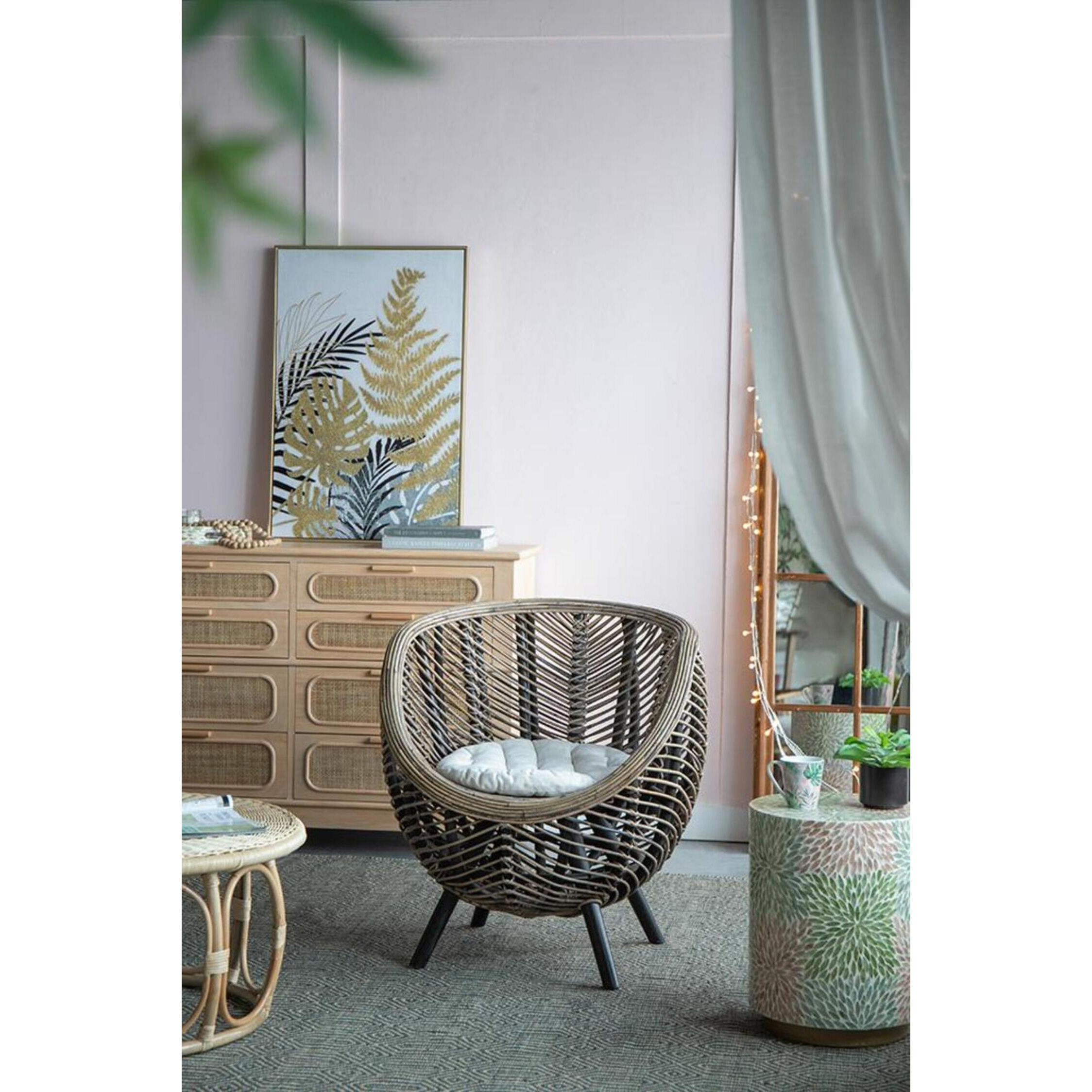 Gogo Brown Chair, With Cushion