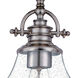 Grant 1 Light 14 inch Brushed Nickel Semi-Flush Mount Ceiling Light