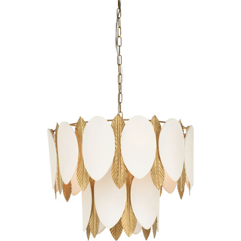 Frondeggiare 5 Light 24.5 inch Gold Chandelier Ceiling Light