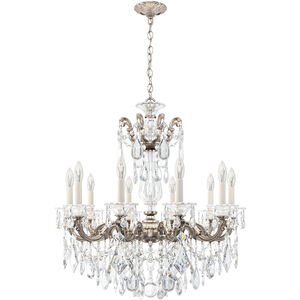 La Scala 10 Light 28 inch Antique Silver Chandelier Ceiling Light in Heritage, Antique Silver Cast