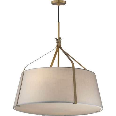 Bandera 4 Light 31 inch Natural Aged Brass Multi-Light Pendant Ceiling Light
