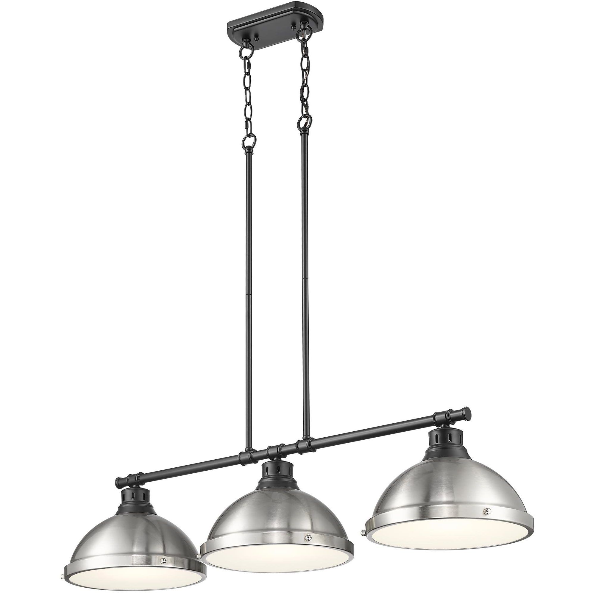 Yep Duncan Island Light Ceiling Light in Matte Black, Pewter