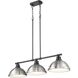 Yep Duncan Island Light Ceiling Light in Matte Black, Pewter